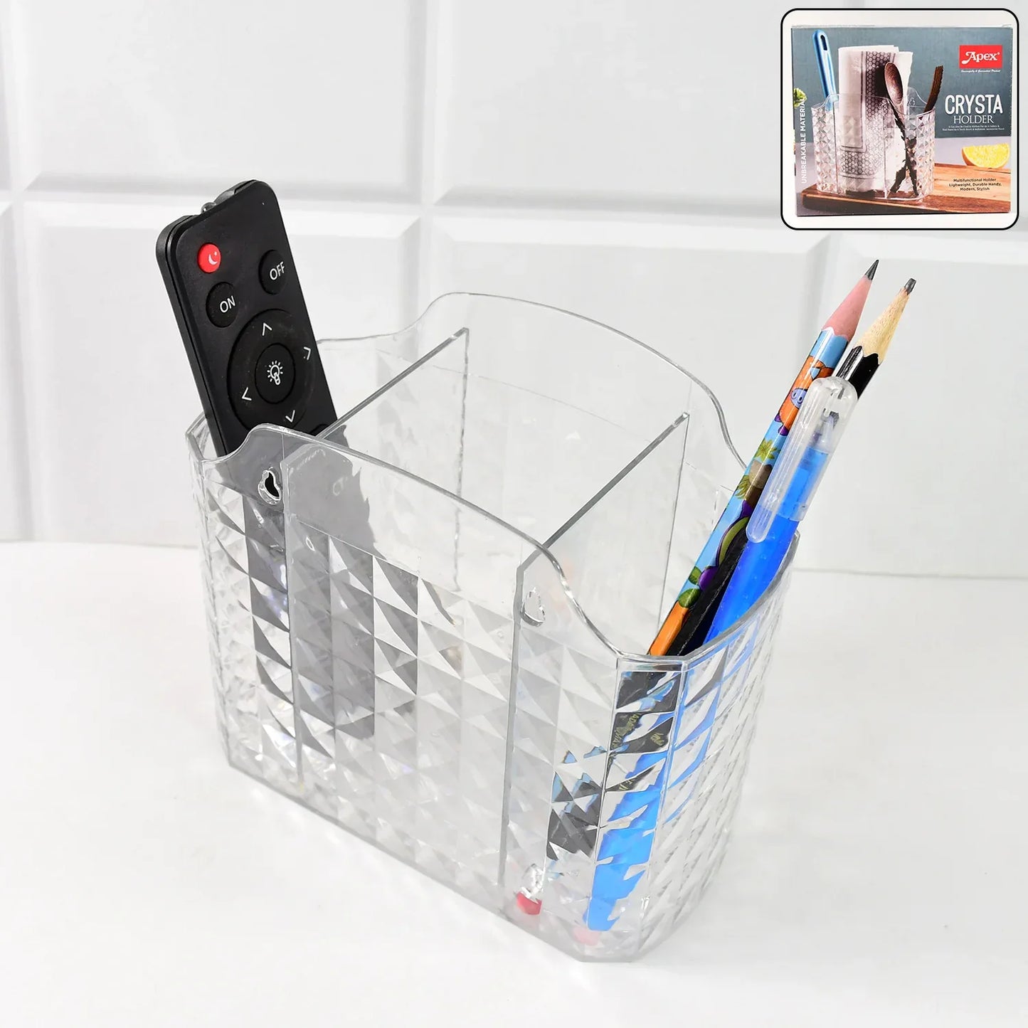 Apex Crysta Multipurpose Organizer Holder (1 Pc) - Zidbik