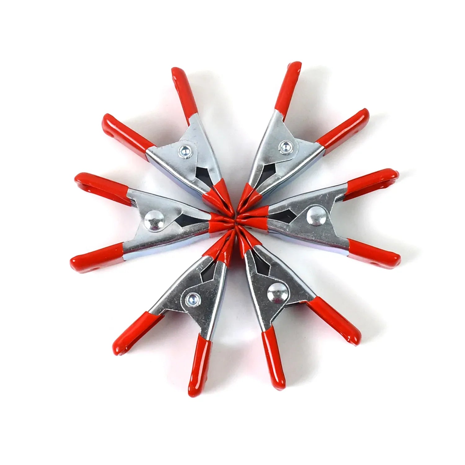 2 Inch Heavy Duty Spring Metal Spring Clamps (6 Pcs Set) - Zidbik