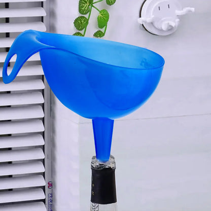 17555 Plastic Funnel For Pouring Oil Sauce Water Juice Cooking Oil Powder Small Food-grains Food Grade Plastic Funnel (1 Pc) - Zidbik