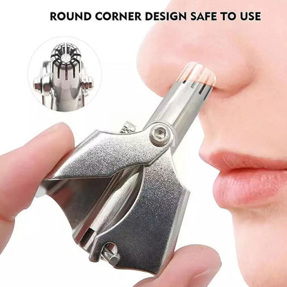 Nose Hair Clipper Stainless Steel Hair Remover (1 Pc  With Brush  Plastic Case) - Zidbik