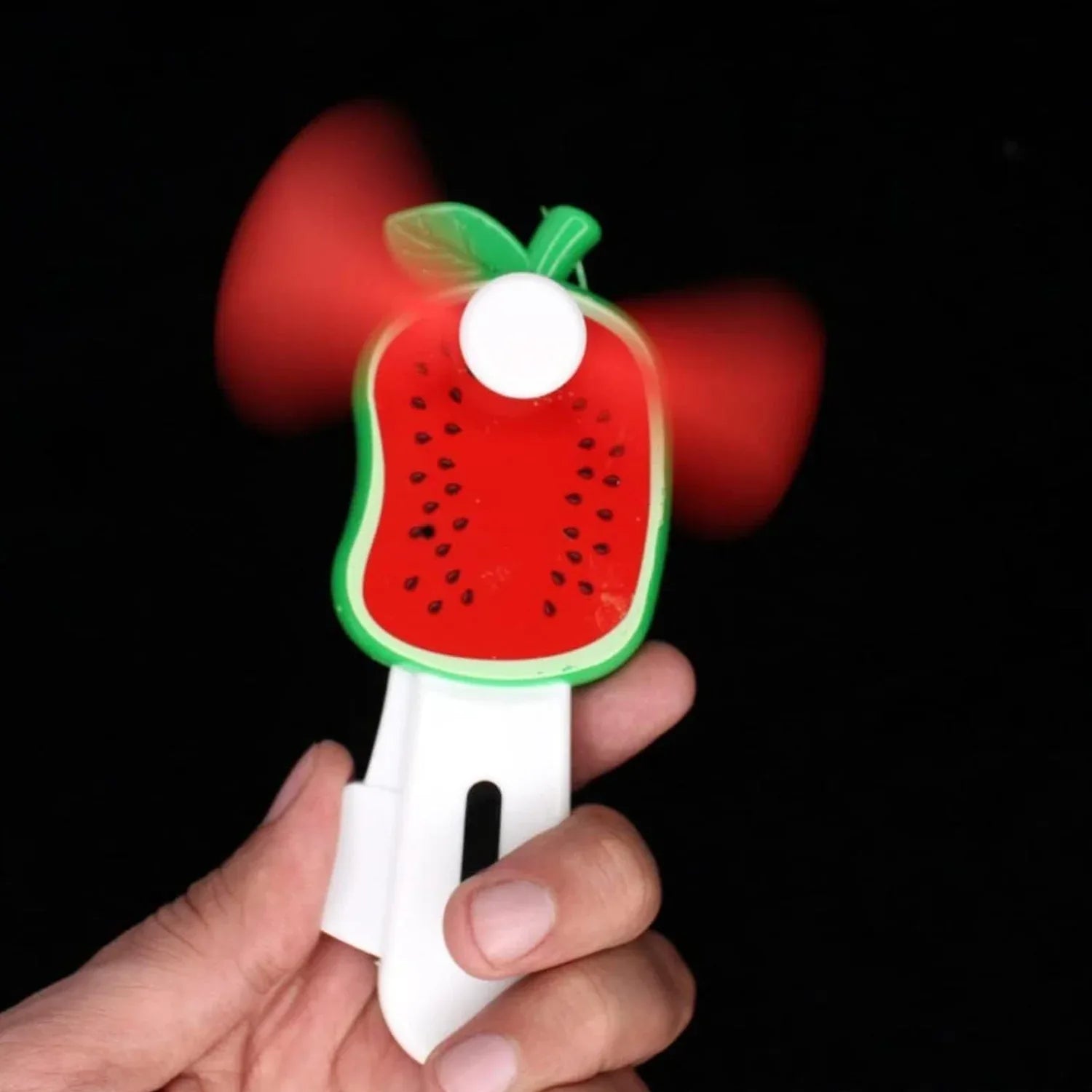 Mini Hand Pressure Fruit-shaped Fan For Kids (1 Pc Mix Design) - Zidbik