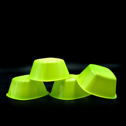 2427 Square Plastic Bowl For Serving Food (Pack Of 4) - Zidbik