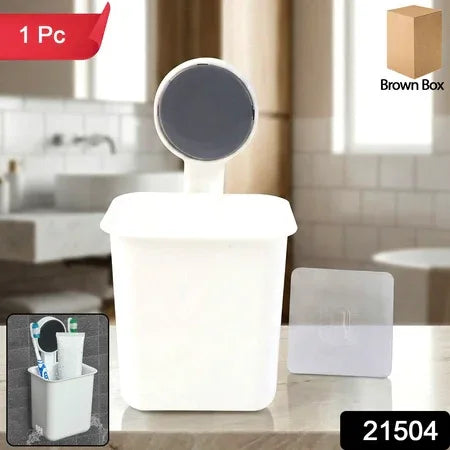 Wall-mounted Toothbrush Bathroom Storage Organizer (1 Pc) - Zidbik