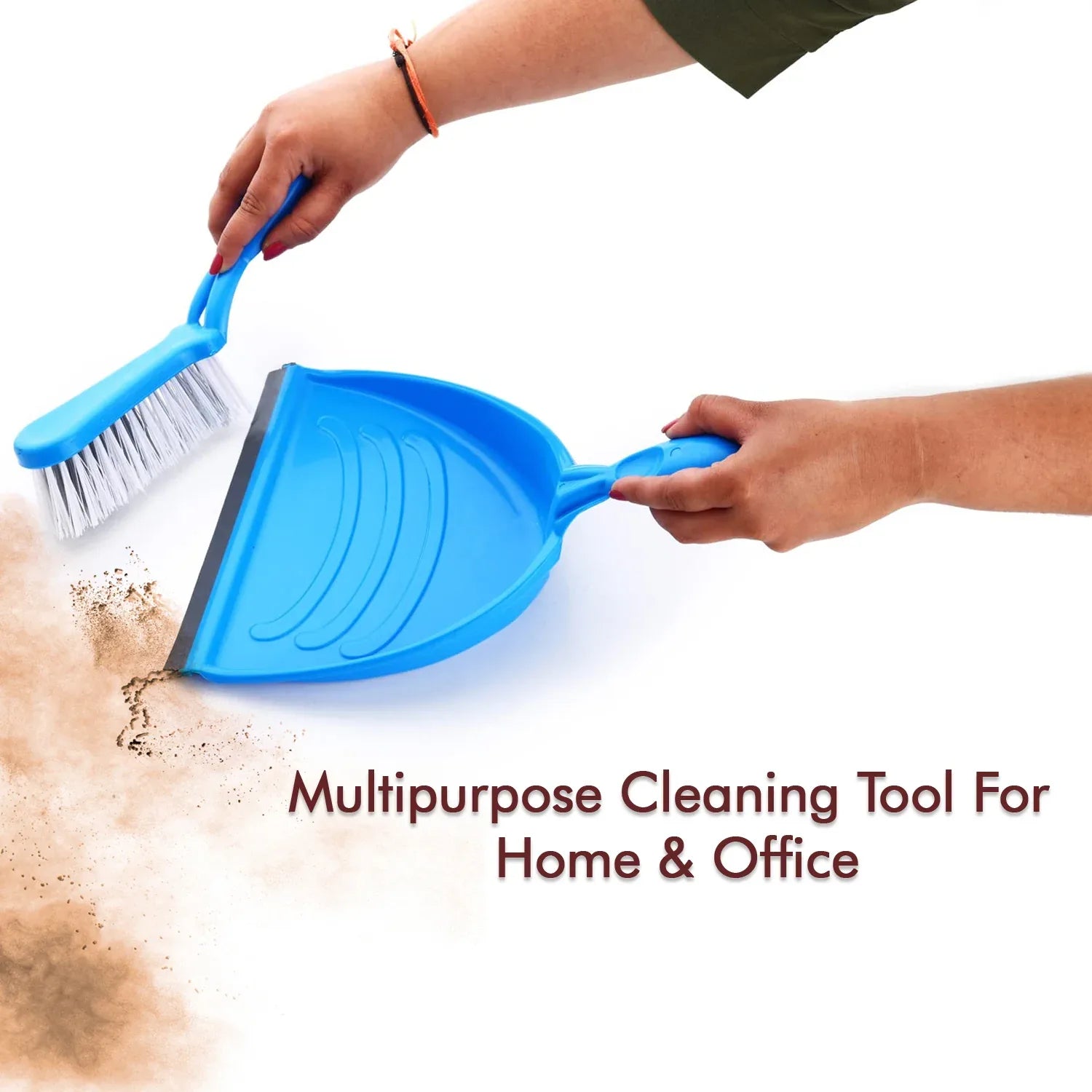 2314 Dustpan Set With Brush Dust Collector Pan With Long Handle Supadi Multipurpose Dust Collector Cleaning Utensil Flat Scoop Handheld Sweeping Up And Carrying Container - Zidbik