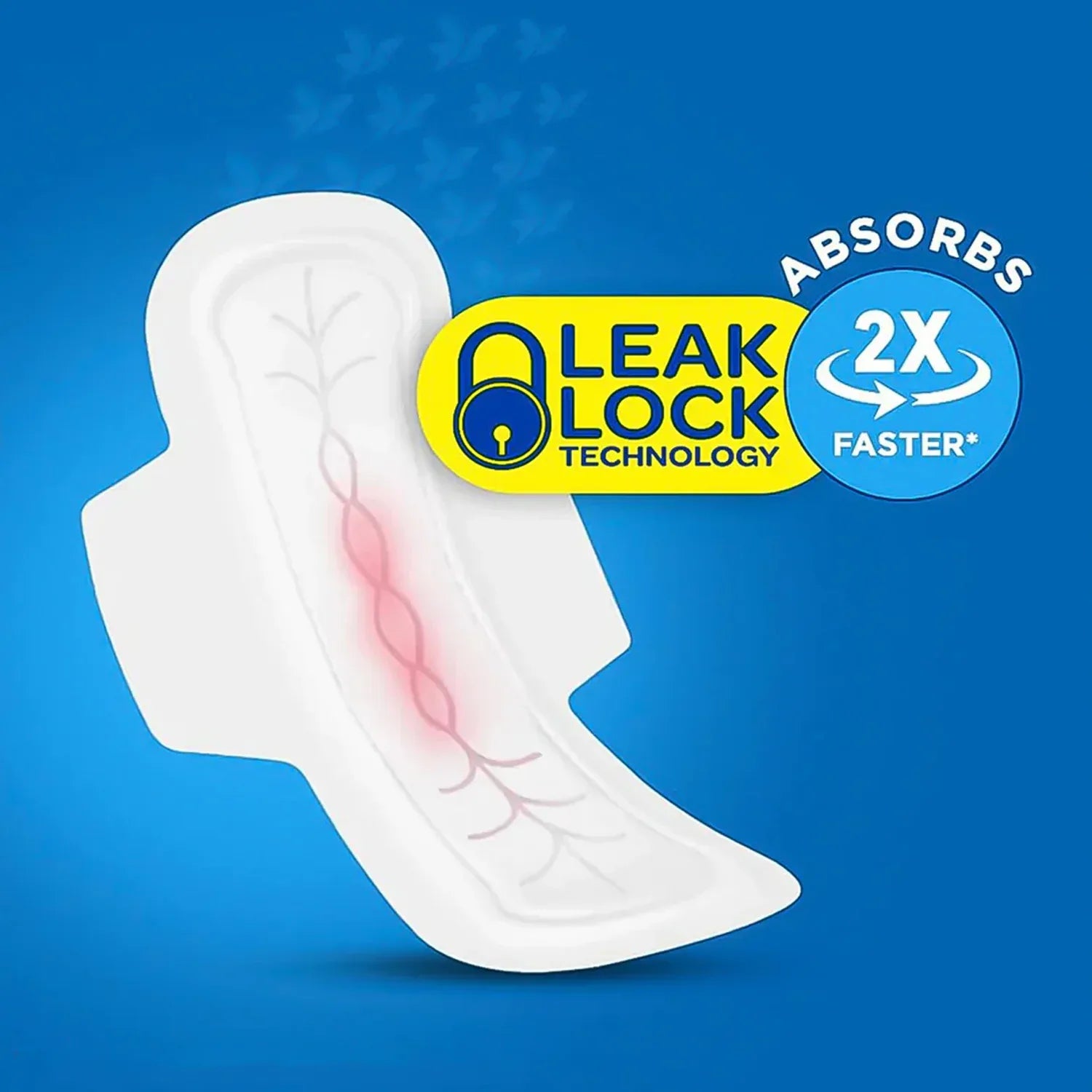 Blue Lady Extra Long Pads With Wides Wings Sanitary Pads 320 Mm 40-pack - Zidbik