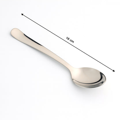 Stainless Steel Dining Spoon   Baby Spoon - (1 Pc) - Zidbik