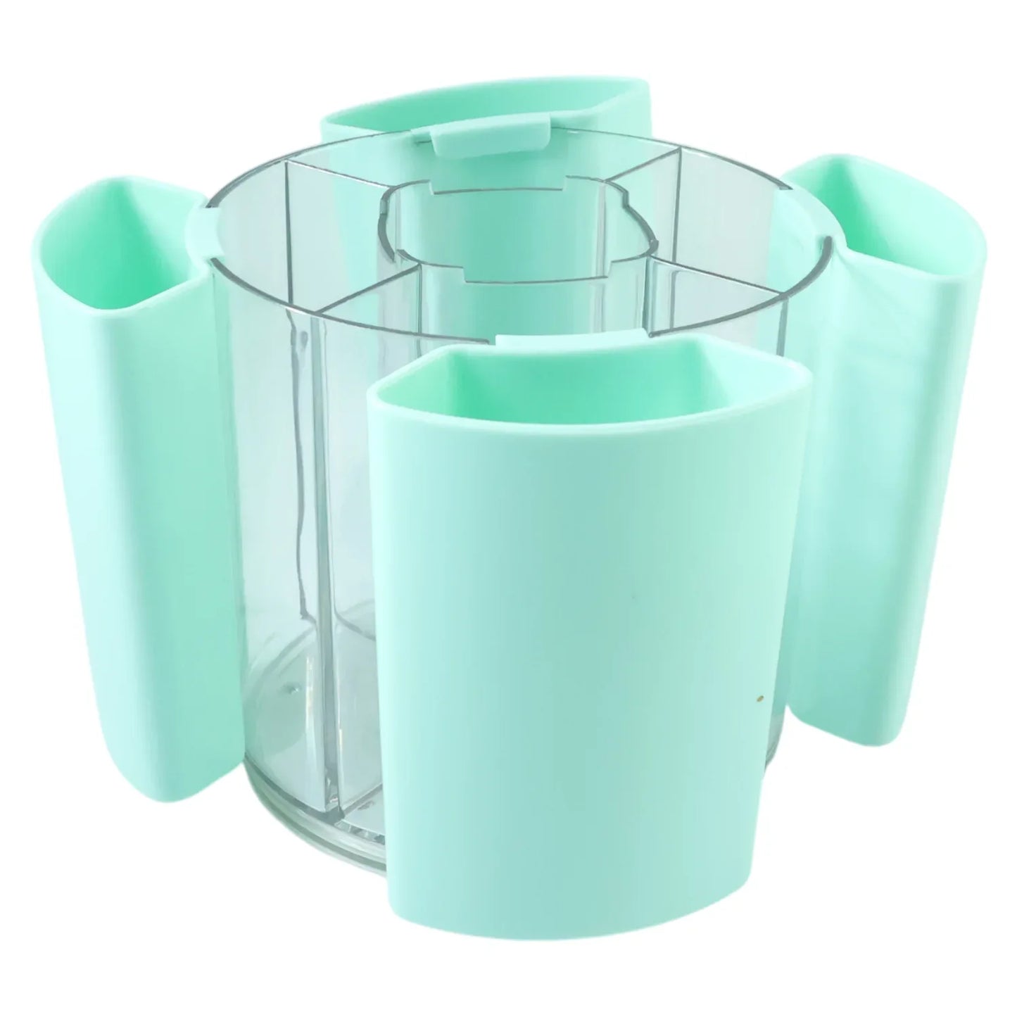 Multipurpose 5 Compartment Rotating Pen Holder (1 Pc) - Zidbik