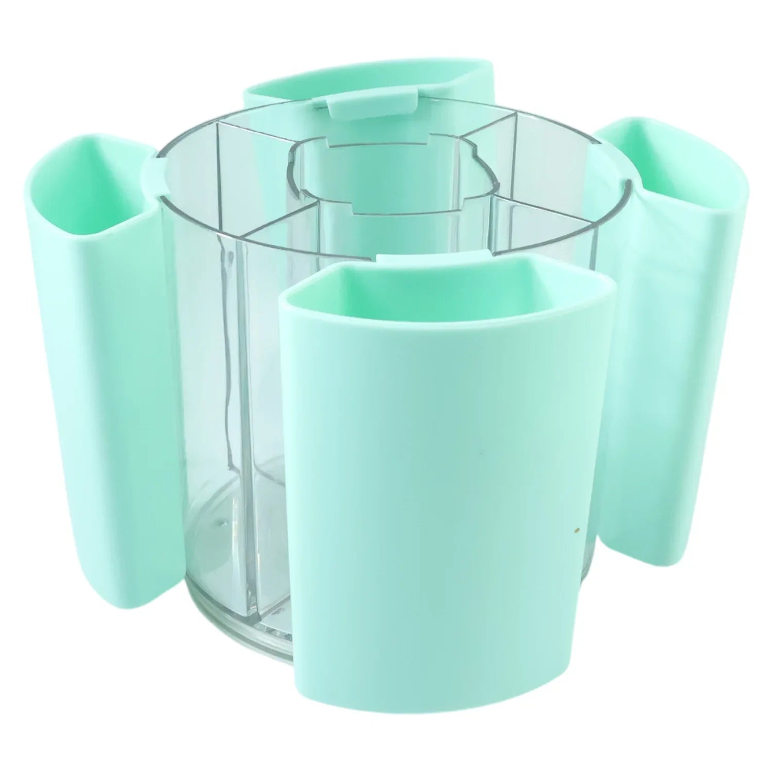 Multipurpose 5 Compartment Rotating Pen Holder (1 Pc) - Zidbik