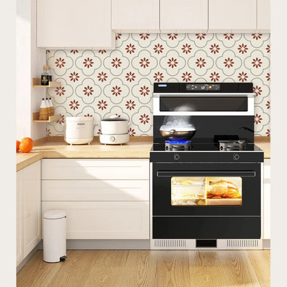 Peel And Stick Floor Tiles Kitchen Bathroom Backsplash Sticker Detachable Waterproof Diy Tile Stickers For Wall Decoration Tiles Home Decoration (8x8 Inch 1 Pc Tiles) - Zidbik