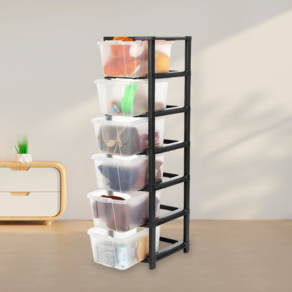 6-layer Modular Plastic Drawer Storage Cabinet - Zidbik