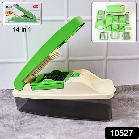 Supermom 14-in-1 Nicer Dicer  Multipurpose Vegetable  Fruit Chopper - Zidbik