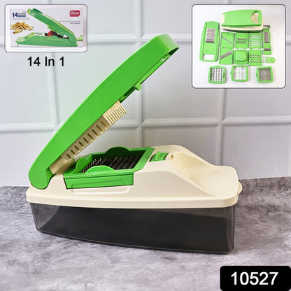 Supermom 14-in-1 Nicer Dicer  Multipurpose Vegetable  Fruit Chopper - Zidbik