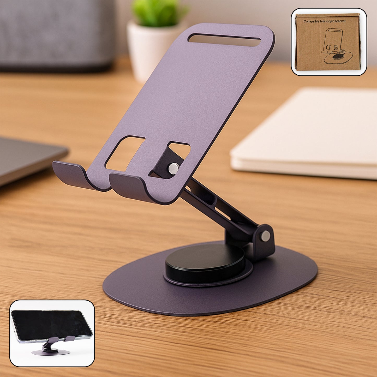 Mobile Stand Foldable  360 Rotatable Mobile Stand (1 Pc) - Zidbik