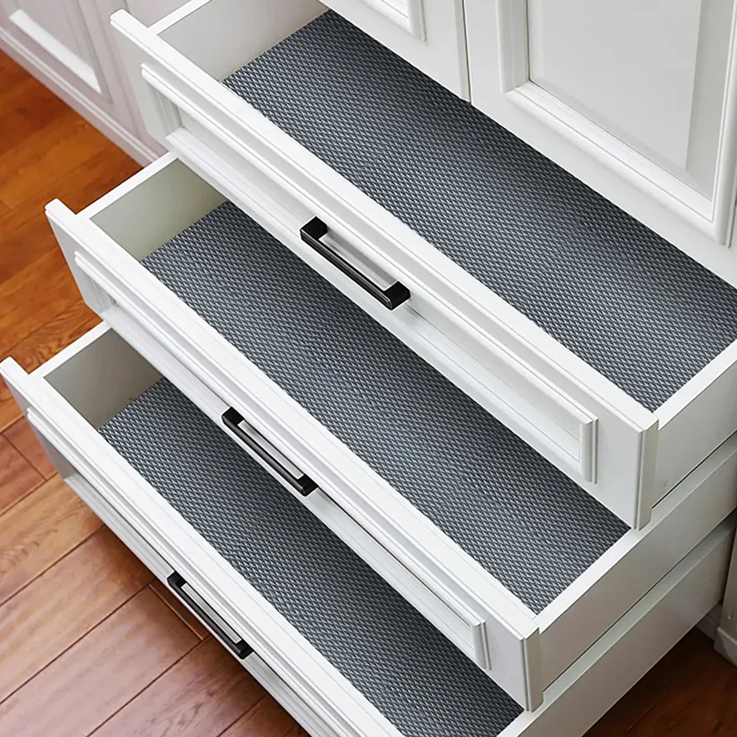 4103 Multipurpose Anti-slip Bathroom Kitchen Cabinet Drawer Shelf Mat Liner Sheets Roll Fridge Mat Table Mat Anti-slip Super Strong Placement Mat For Fridge Bathroom Kitchen Drawer Shelf Liner (45cmx5m) - Zidbik