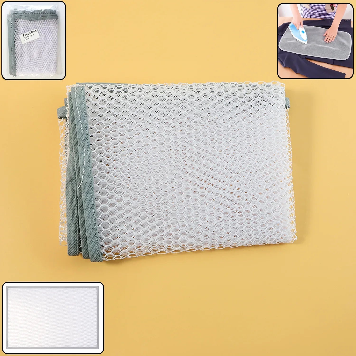 Large Ironing Press Net Mesh Ironing Protector Cloth (67 X 50 Cm 1 Pc) - Zidbik