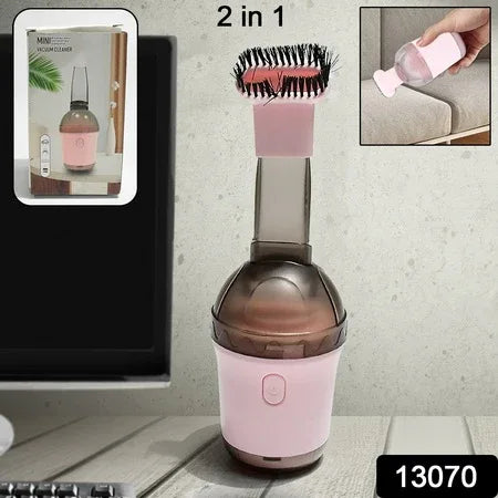 13070 Handheld Vacuum Cleaner Cordless Desktop Vacuum Cleaner One Button Switch For Office (1 Pc) - Zidbik