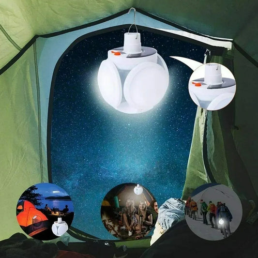 12590 Solar Multi-functional Emergency Led Light Bulb With Usb Charging Led Camping Lamp Camping Lamp Usb Rechargeable 5 Brightness Light Modes Foldable Camping Light Sos Ip65 Waterproof Camping Light Blackout Emergency Equipment Camping Gadgets - Zidbik