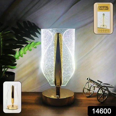 Luxury Crystal Table Lamp With Usb Charging (1 Pc) - Zidbik