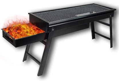 2225 Folding Portable Barbeque Bbq Grill Set For Outdoor And Home - Zidbik