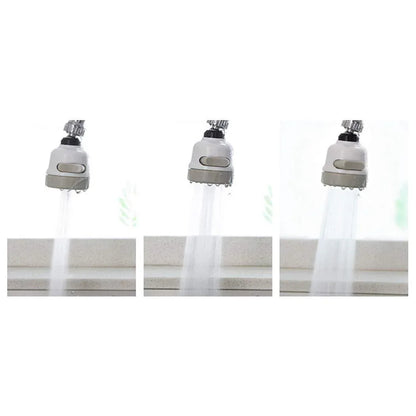 1589 Rotatable Splash Proof 3 Modes Water Saving Nozzle Filter Faucet Sprayer - Zidbik
