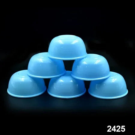 2425 Small Plastic Bowl Set Microwave Safe Unbreakable Set Of 6 - Zidbik
