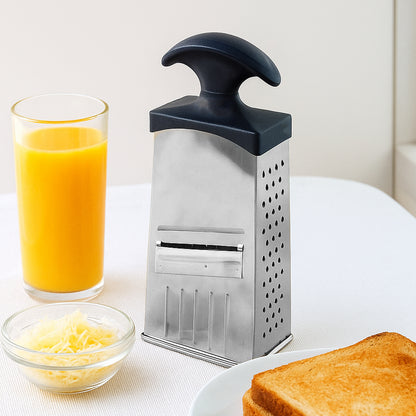 Apex Classic 4-in-1 Stainless Steel Grater  Slicer With Handle - Zidbik