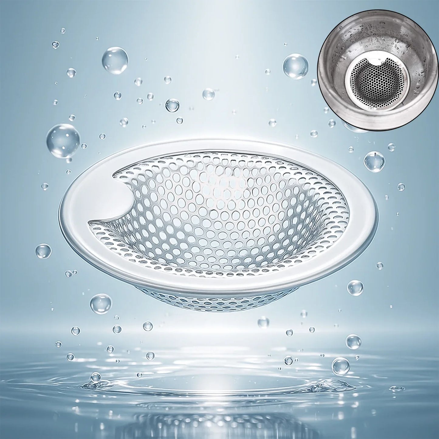 Stainless Steel Kitchen Sink Drain Strainer Stopper (Small 1 Pc) - Zidbik