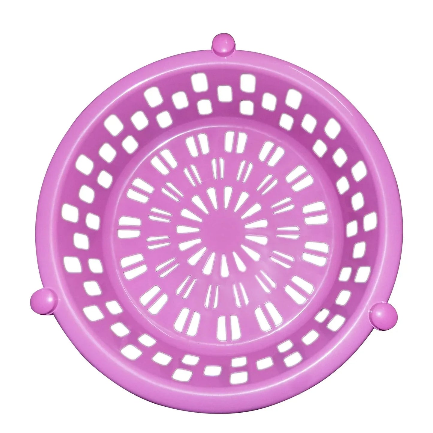 2507 Round Multipurpose Plastic Storage Rack Organiser - Zidbik