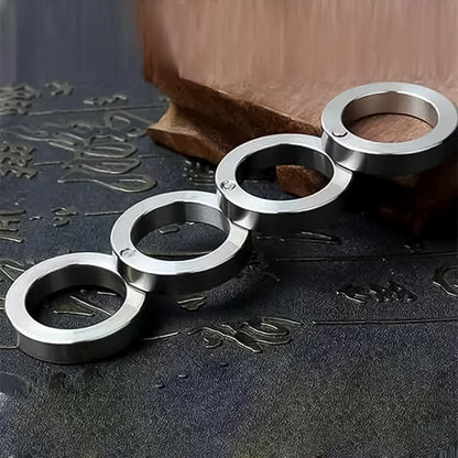 Portable 4 Finger Ring Unique Rotating Folding Ring (1 Set) - Zidbik
