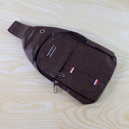 13112 Waterproof Anti Theft Cross-body Fanny Pack Waist Bag Shoulder Bags Chest Men Casual Fashion Usb Charging Earphone Hook Sling Travel Bag (1 Pc) - Zidbik