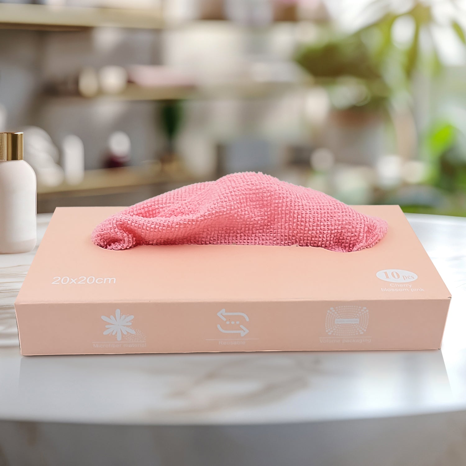 Microfiber Cleaning Cloth With Box Magic Wipe (10 Pcs Set) - Zidbik