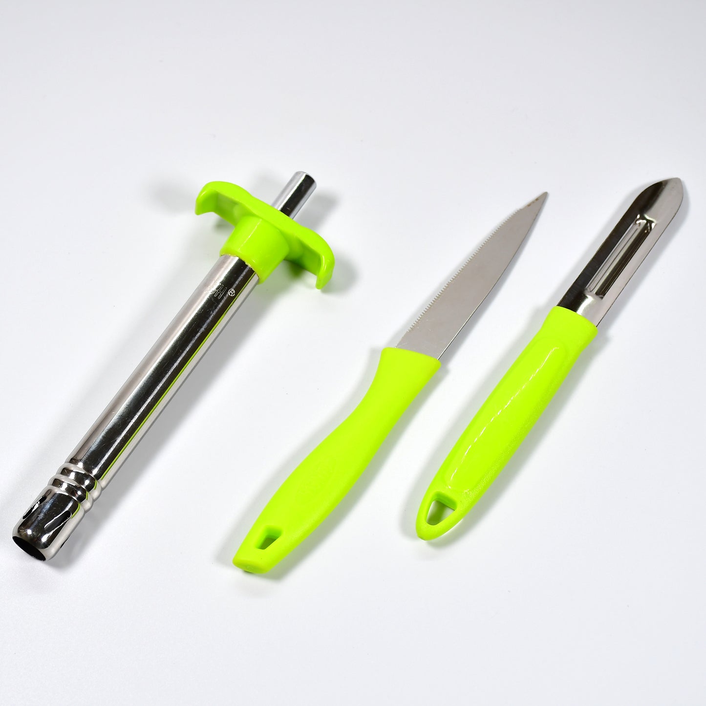 8135 Ganesh 3pc Lighter Cum Knife And Peeler. - Zidbik