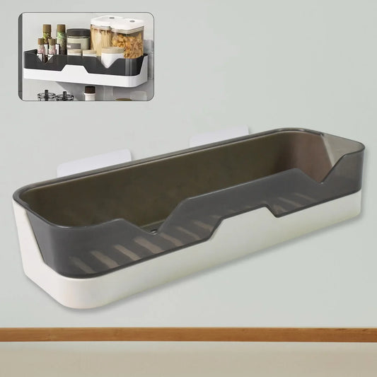 Wall Mounted Adhesive Bathroom Shower Caddy Shelf Plastic (1 Pc) - Zidbik