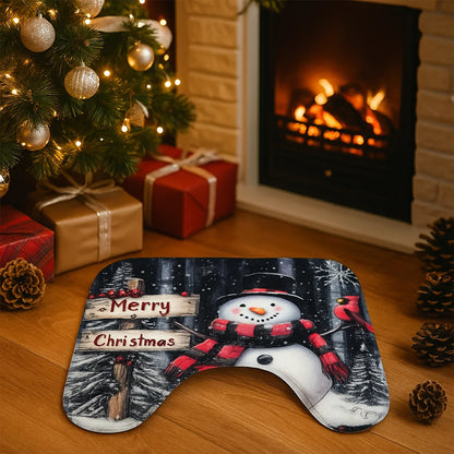 3 In 1 Christmas-themed Bathroom Mat - (1 Set) - Zidbik