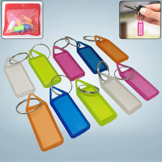 10 Pc Keychain Tag Label Used For Decorative Purpose On Keys And All - Zidbik