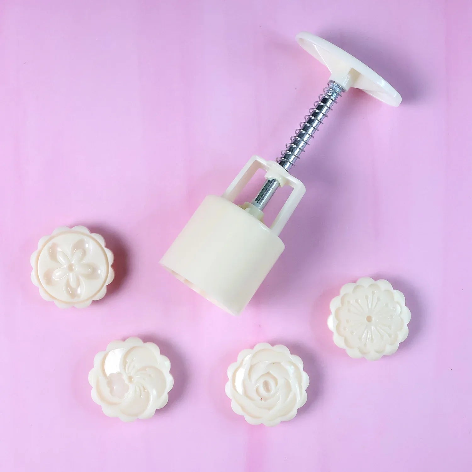 Spring Press Cookie Pastry Mold - (Set) - Zidbik