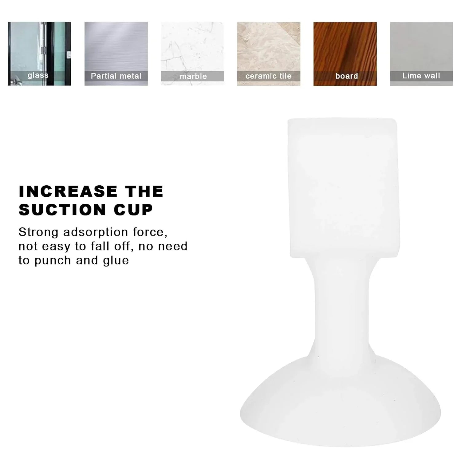 Self-sucking Silicone Door Stopper (1 Pc Mix Color) - Zidbik
