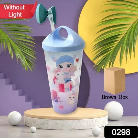 Unicorn Water Bottle With Straw Lid For Kids (Without Light) - Zidbik