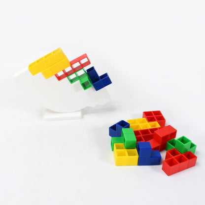 17750 3d Tower Game Tower Balance Game Tower Stacking Game Adult Kid Tower Stacking Blocks Balance Game Blocks Building Toys For Kids Age 3+ Years (16 Pcs Set) - Zidbik