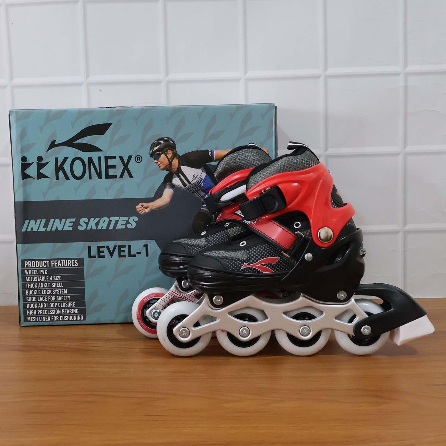 Professional Adjustable Inline Skates For Kids And Adults (Medium 1 Pair) - Zidbik