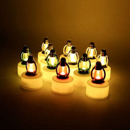 Led Decorative Candle Lamps (12 Pc) - Zidbik