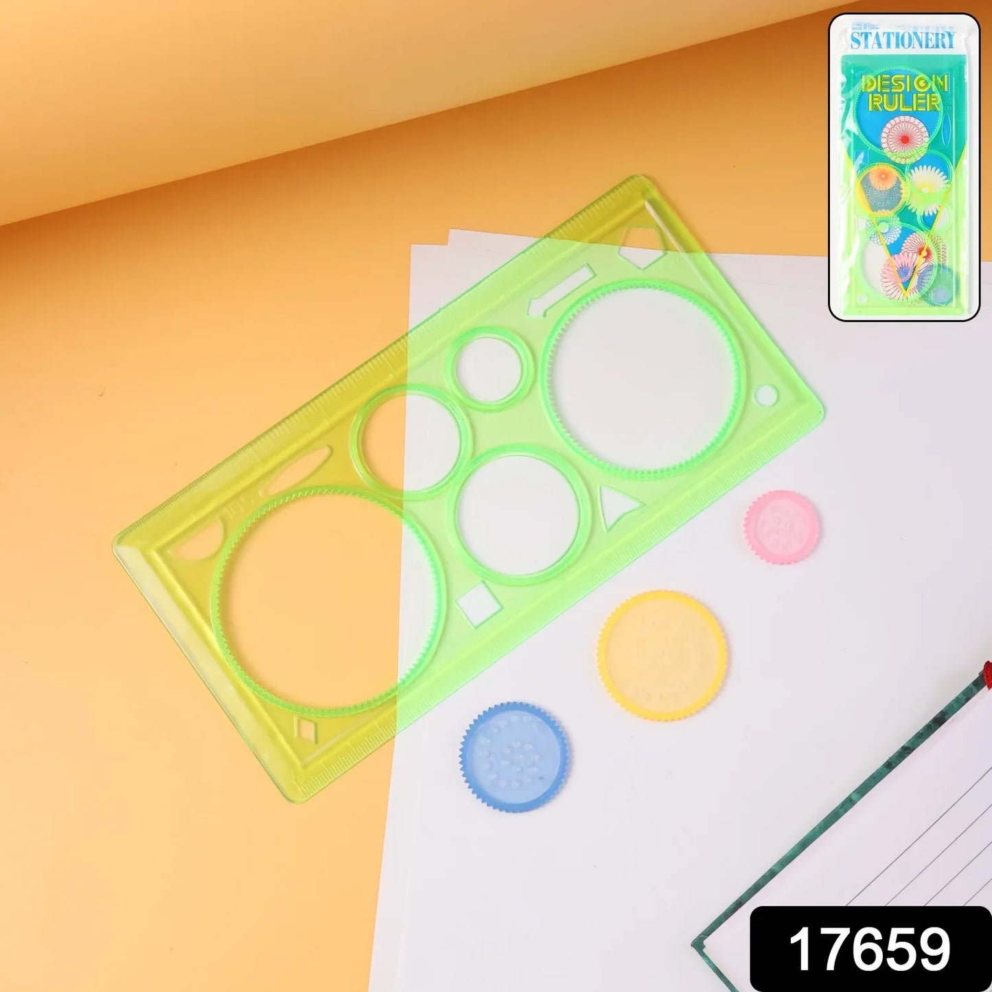 Design Ruler Spirograph Geometry Stencil Set