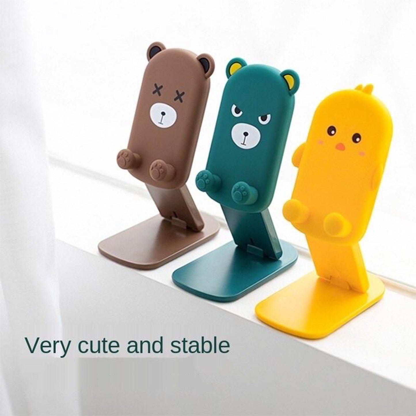 0216 Cute Cartoon Design Multi-angle Adjustable Foldable Mobile Stand - Zidbik