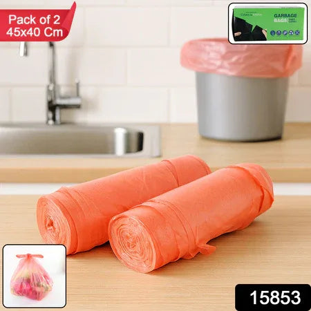Clean Garbage Bags - (Pack Of 2 Rolls 4540 Cm )15853_garbage_bags_45x40cm_2pc - Zidbik