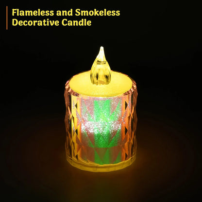 Festive Lighting For Any Occasion 12 Pack Led Tealight Candles - Zidbik
