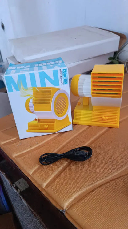Mini Dual-blade Portable Usb Table Fan - Zidbik