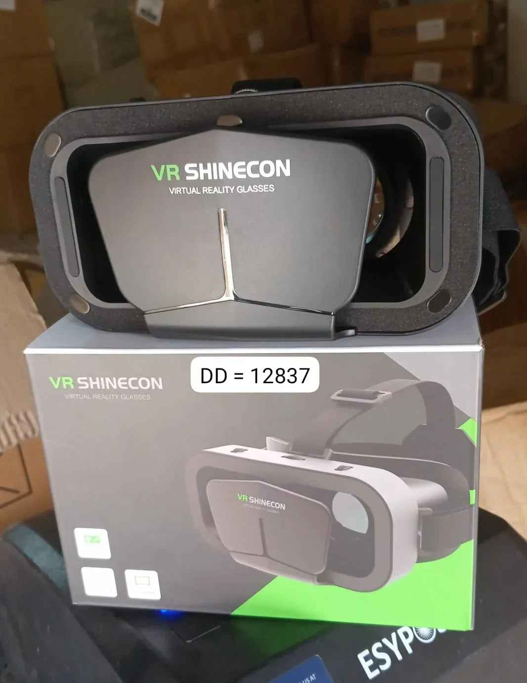12837 3d Vr Headset Compatible With Iphone  Android Virtual Reality Vr Goggles For 3d Vr Movies Video Games (1 Pc) - Zidbik
