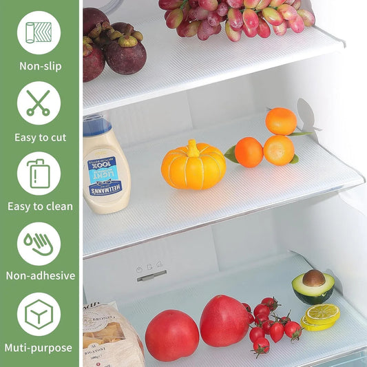 Transparent Plastic Fridge Mat 45 29 Cm (1 Pc) - Zidbik