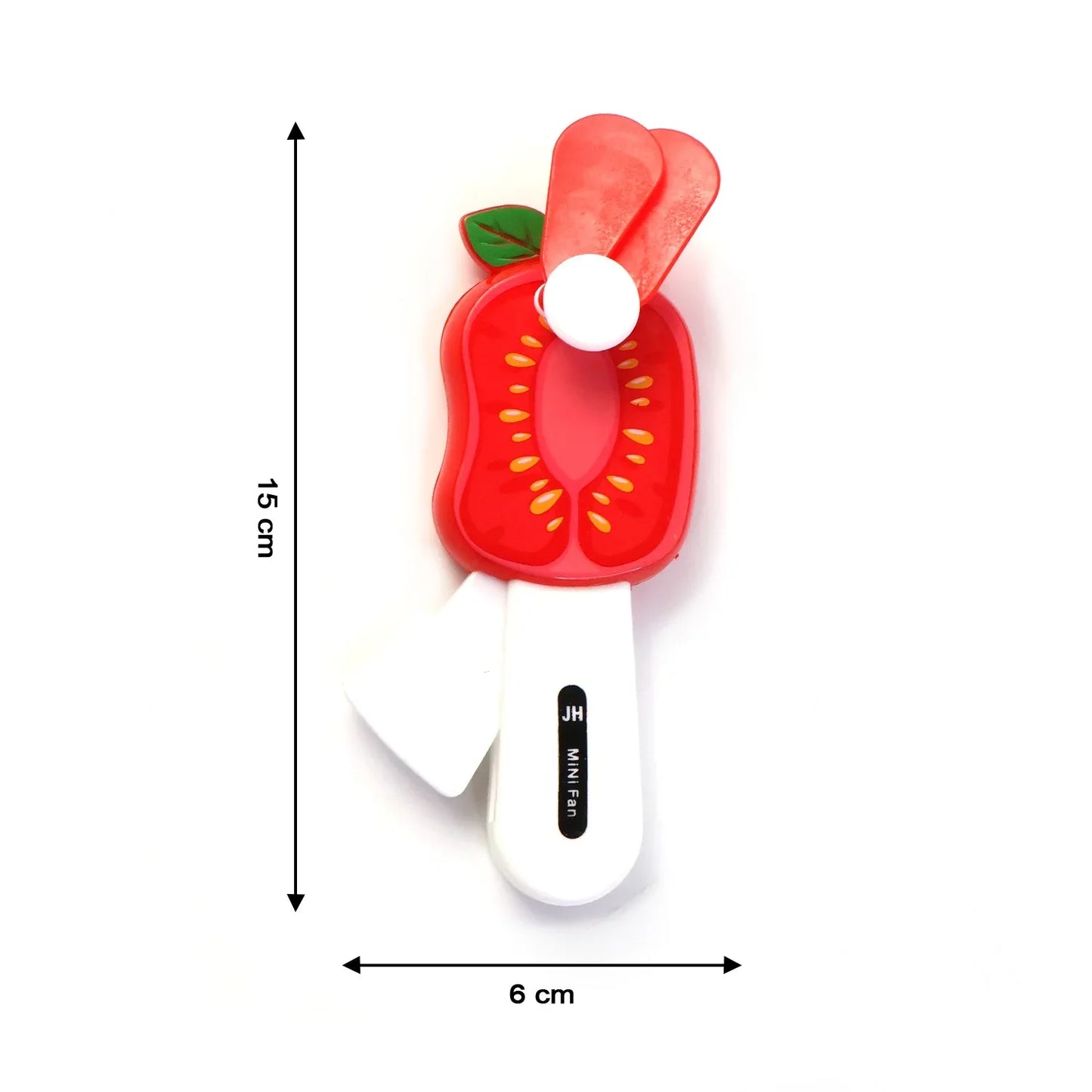 Mini Hand Pressure Fruit-shaped Fan For Kids (1 Pc Mix Design) - Zidbik