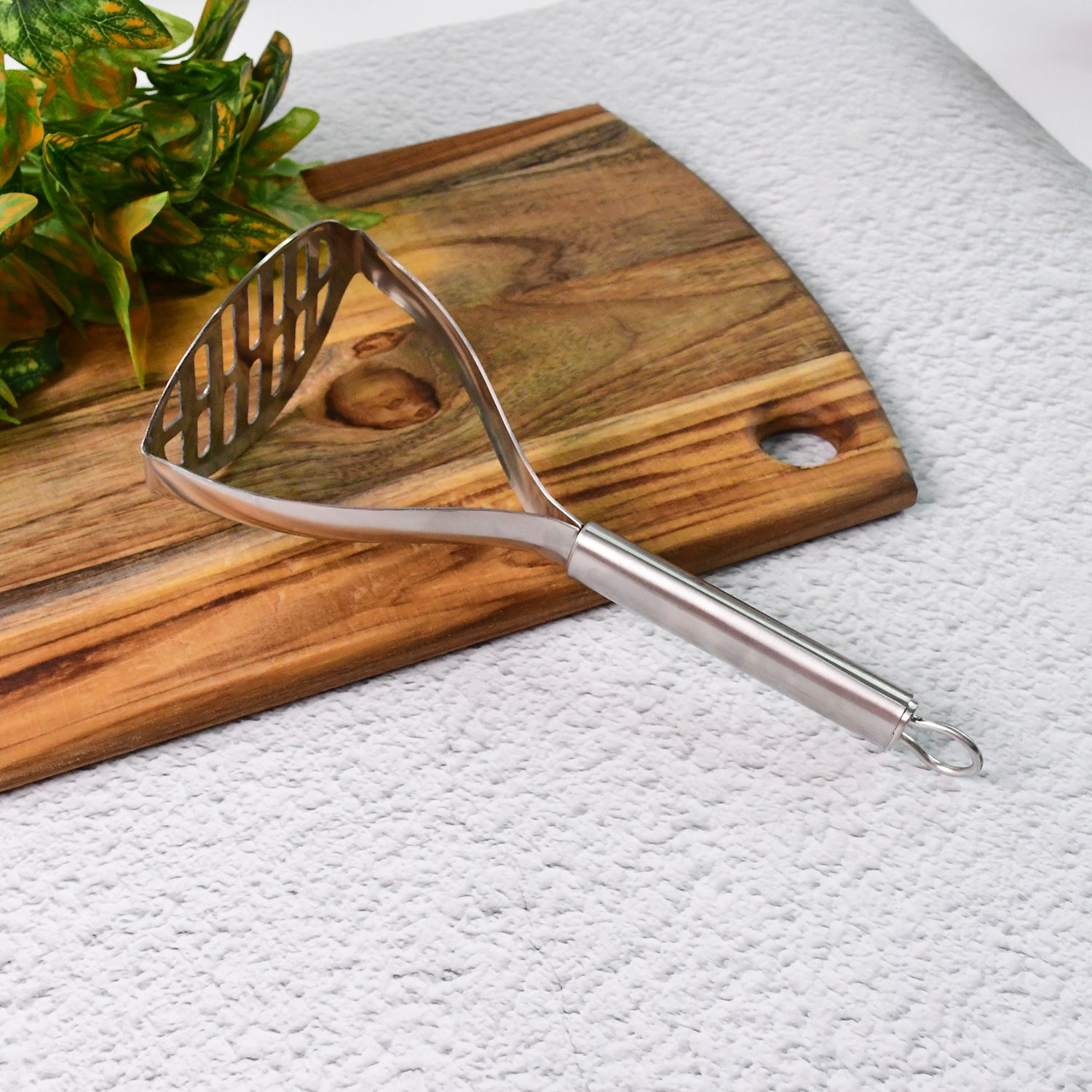 Supermom Stainless Steel Potato Masher With Stylish Handle (1 Pc) - Zidbik